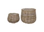 Möbelix , Hellbraun , Holz , Rattan , 34 cm ,
