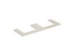 Geberit One Waschtisch-Platte 505286004 135 x 3 x 47 cm, sand-grau/lackiert hochglänzend, Ausschnitt zweifach