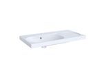 Geberit Acanto Waschtisch 500626018 90 x 48,2 cm, Ablage rechts, mit Überlauf, ohne Hahnloch, weiß KeraTect