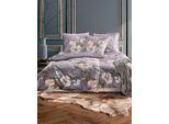 Bettwäsche IRISETTE "Wave 8781", 70 mauve, B/L: 135cm x 200cm, 1 Stk., 1 Stk., Mako-Satin, B/L: 80cm x 80cm, 2, Mako-Satin, Obermaterial: 100% Baumwolle, Bettwäsche, Bettwäsche, Mako-Satin, anschmiegsam und atmungsaktiv, Ganzjahresqualität
