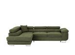 Ecksofa mit Schlaffunktion Tereccia ¦ grün ¦ Maße (cm): B: 273 H: 73 T: 203.0