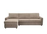 uno Ecksofa mit Schlaffunktion Ester ¦ beige ¦ Maße (cm): B: 274 H: 89 T: 164.0