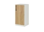 Aktenschrank mit Massivholzfront SOLIDLine ¦ weiß ¦ Maße (cm): B: 40 H: 83 T: 40.0