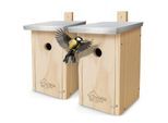 WILDLIFE HOME Nistkasten für Kohlmeisen & Co. 2er Set