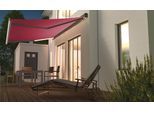 Kassettenmarkise SPETTMANN "SUNLITE", rot (bordeaux), B:350cm, Aluminium, Polyester, Stahl, Markisen, Kassettenmarkise, mit Funkmotor und LED-Stripes, verschiedene Größen und Farben