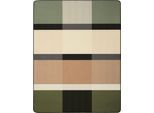 Wohndecke BIEDERLACK "Land Check", bunt (grün), B:220cm L:240cm, Baumwolle, Polyacryl, Polyester, Wohndecken, Wohndecke, mit Zierstich