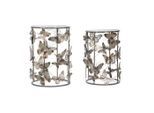 Mauro Ferretti , Grau, Goldfarben , Metall, Glas , 41.3-35x55-50.3x41.3-35 cm ,