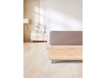 Spannbettlaken IRISETTE "Erba 30", beige (taupe), B:180cm L:200cm, Tencel, Obermaterial: 48% Baumwolle, 48% Lyocell, 4% Elasthan, Bettlaken, Spannbettlaken, glatt
