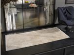Teppich OCI DIE TEPPICHMARKE "BESTELLER CAVA, auch als Läufer und in Rund", beige (beige, goldfarben), B:80cm H:8mm L:300cm, Viskose, Teppiche, Teppich, Glanz Viskose, mit Fransen, Hoch Tief Struktur, Vintage, Wohnzimmer, Topseller