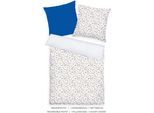TOM TAILOR HOME "FRESH FLOWERS 135x200cm, 155x220cm oder 200x220cm" 2 Stk. new bedroom, mit farbigem Markenreißverschluss