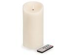 LED Outdoor Kerze, mit Timer, creme, 20 x 10 cm