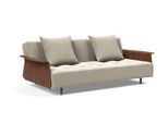 Schlafsofa INNOVATION LIVING ™ "Longhorn, Gästebett, Couch, Tagesliege, Bettsofa", beige, B:245cm H:79cm T:114cm, Sofas, Schlafsofa, Schlaf-, Relax-, oder Sitzposition, Armlehnen, Liegefläche 140x200 cm