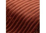 Fellimitat mit Rippen, rost, 2,5 cm breite Rippe