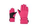 Skihandschuhe ZIENER "LAMONIA-Z PR glove junior", Damen, Gr. 4, rosa (pop pink), Polyester, Handschuhe Skihandschuhe