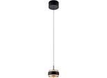 NEUHAUS PURE LED Pendelleuchte "PURE Falling Rings", schwarz (schwarz pearl, diamond), 1, H: 80cm, 1 Stk., Leuchten, Comfort Lift, CCT, dimmbar, Fernbedienung, Timer, LED Pendelleuchte
