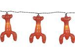 LED-Lichterkette "Crayfish Party", rot (orange), Dioden 8 Stk. Flammen 8 Stk., Gesamtlänge 2,1m, PARFORCE TRADITIONAL HUNTING, Lichterketten, Batterie, Timer, ca. 210x13 cm, outdoor, Vierfarb-Karton, LED-Lichterkette