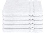 Waschhandschuh SCHIESSER "Milano Waschhandschuh-Set aus weicher Baumwolle in Frottier-Qualität", weiß, B:16cm L:22cm, Frottier, Handtücher, Waschhandschuh, mit Webbordüre