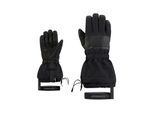 Skihandschuhe ZIENER "CEVEDALE-Z AQUASHIELD PrimaLoft", Herren, Gr. 10.5, schwarz, Materialmix, Handschuhe Skihandschuhe, wasserdicht, winddicht, warm, taktile Lederinnenhand, lange Stulpe