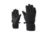 Skihandschuhe ZIENER "KINNYA-Z PrimaLoft DAMEN", Damen, Gr. 8, schwarz, Kunstfaser, Handschuhe Skihandschuhe, wasserabweisend, windabweisend, extra warm, Plüschfutter