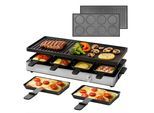 GASTROBACK Raclette "Raclette Grill & Pancake Station", silber, schwarz, Raclettes, Raclette