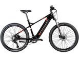 E-Bike ZÜNDAPP "Z898" Gr. 48, schwarz (schwarz, rot, schwarz), Elektrofahrräder, 48cm, 27,5 Zoll (69,85cm), E-Bike, Pedelec, Elektrofahrrad für Damen u. Herren, MTB