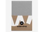 Spannbettlaken WOLKENFELD "Flanell Spannbettlaken 100% Baumwolle - für Matratzen bis 25 cm", grau (hellgrau melange), L:200cm, Flanell, Obermaterial: 100% Baumwolle, Bettlaken, Spannbettlaken, Kuscheliger Komfort für Matratzen und Topper bis 25 cm Höhe
