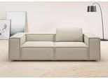 2-Sitzer HOME AFFAIRE "Watertown, modern, Sofa 246 cm breit, in 2 Tiefen, Japandi Design", beige (sand), B:246cm H:68cm T:98cm, 96% Polyester, 4% Nylon, Sofas, 2-Sitzer, stilvolles Sofa Tiefe 98cm, mit extra breiter Sitzfläche, Bouclé