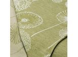 Halbleinen-Jacquard "Pusteblumen", pistazie/natur