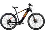 E-Bike ZÜNDAPP "Z808" Gr. 50, schwarz (schwarz, orange), Elektrofahrräder, 50cm, 29 Zoll (73,66cm), E-Bike, Pedelec, Elektrofahrrad für Damen und Herren, MTB