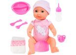 Babypuppe BAYER "Piccolina Newborn Baby 40 cm", rosa, Puppen, Baby, Babypuppe, mit Schafaugen und Funktion