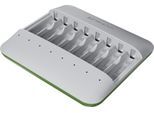 VARTA Batterie-Ladegerät "Eco Charger Multi Recycled + 8x AA 2100 mAh", grün (weiß, grün), B:13,75cm H:12,55cm T:2,9cm, Ladegeräte, Batterie-Ladegerät