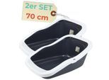 GarPet 2er Set XXL Katzenklo Katzentoilette