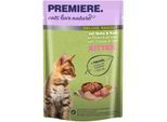 PREMIERE cats love nature Deluxe Ragout Nassfutter Kitten Kalb und Huhn 96x100 g