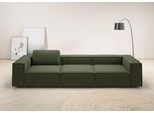 3,5-Sitzer HOME AFFAIRE "Watertown, modernes Big-Sofa XXL, 336 cm Breite, Japandi Design", grün (oliv), B:336cm H:68cm T:118cm, 100% Polyester, Sofas, 3 5-Sitzer, Riesiges Designersofa mit viel Platz & weichen Bezügen in Trendfarben