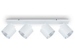 PACO HOME Deckenleuchte "ANIKA", silber (weiß, silber), 4, Ø 12,1cm H: 19cm, Leuchten, auch als Wandleuchte einsetzbar, Deckenleuchte