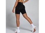 MP Damen Lift Nahtlose Scrunch-Shorts – Schwarz - XS