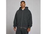 MP Herren Oversized-Hoodie aus Loopback mit 2-Wege-Reißverschluss - Vintage-Schwarz - XL