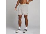 MP Herren Training Ultra 5 2-in-1 Shorts - Chalk Grey - XXL