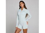 MP Damen Tempo Ultra Seamless Jacke mit durchgehendem Reißverschluss - Blue Aura - XS