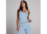 MP Damen Geripptes Tank-Top mit integriertem BH - Jeansblau - XXL