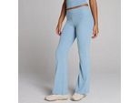 MP Damen Gerippte Flares - Jeansblau - XXL