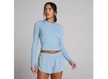 MP Damen Tempo Langarmshirt mit Daumenlöchern - Denimblau - XS