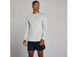 MP Herren Tempo Pillar Graphic Nahtlos Langarm Top - Chrome - XL
