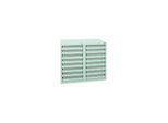 Stumpf Kombi-Set 3000, RAL 7035/7016, 1 Schreibpult, 1 Schublade, 2 Wannen, fahrbar ; Stumpf Metall (3091171)