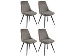 Mid.you , Grau , Holz, Metall, Textil , Pappel , Sperrholz , 49x88x59 cm ,