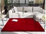 Hochflor-Teppich OCI DIE TEPPICHMARKE "ROCKY SOFT, Fell Haptik", rot, B:120cm H:35mm L:170cm, Polyester, Teppiche, Hochflor-Teppich, Kunstfell, weich, kuschelig, maschinell gewebt, Kaninchen Haptik