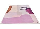 Teppich TOM TAILOR HOME "Shapes - TWO", lila (beere), B:160cm H:5mm L:230cm, Polyester, Teppiche, Teppich, Kurzflor, bedruckt, modernes Design