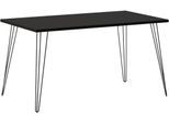 Schreibtisch SCHILDMEYER "Hank, Schreibtisch, Made in Germany, B: 140 cm", schwarz (schwarzmatt, schwarz, schwarzmatt), B:140cm H:74cm T:80cm, Tische, Schreibtisch, Solide Verarbeitung - Dieses Produkt ist in Deutschland gefertigt