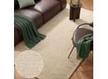 Wollteppich HANSE HOME "Eloise", hellbraun, B:200cm H:17mm L:290cm, Wolle, Teppiche, Wollteppich, Wolle, Naturteppich, Handgemacht, Wohnzimmer, Schlafzimmer, Hygge