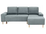 Ecksofa HOME AFFAIRE "Samu L-Form", grün (mint), B:235cm H:93cm T:160cm, Microfaser PRIMABELLE (100% Polyester);Samtoptik (100% Polyester);Struktur fein (100% Polyester), Sofas, Ecksofa, wahlweise mit Bettfunktion und Bettkasten